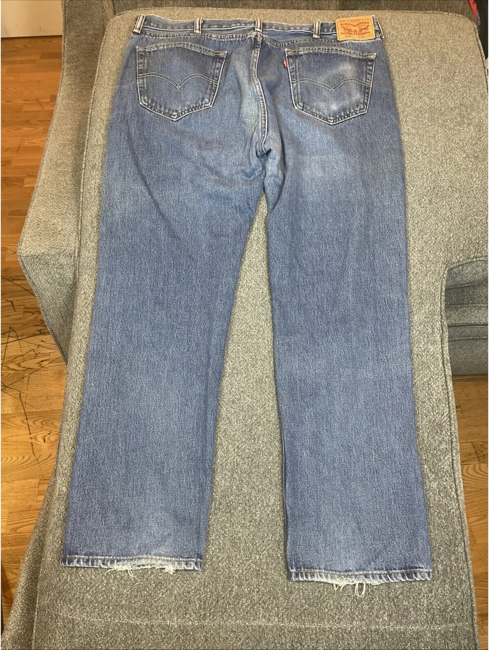 Levis 505 Regular Fit Jeans, Size 42x32 - Blue